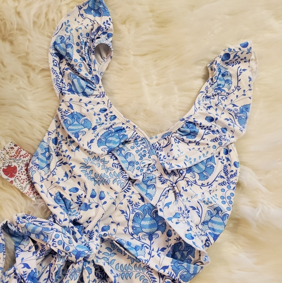 Toluca Swim Isabella Wrap one-piece Maxi Long - Riviera Print - Picture 5 of 14